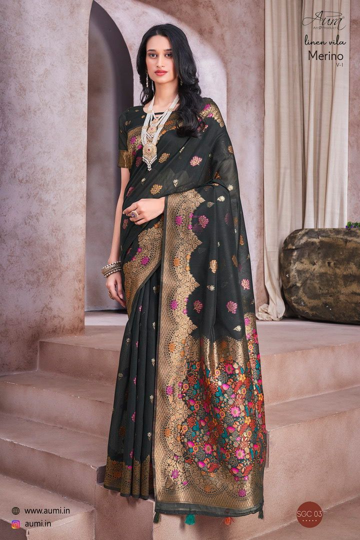 Aura Merino V 1 Heavy Festive Wear Wholesale Designer Sarees Catalog